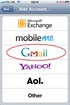 Set up normal gMail account on iPhone