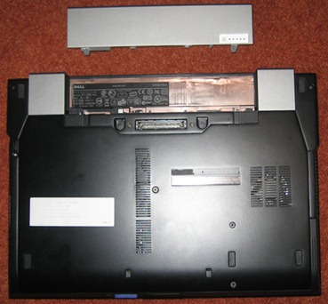 Dell e6400 - Battery removed