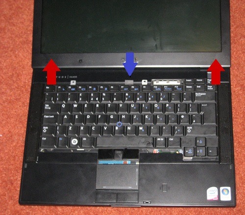 Dell e6400 - Remove keyboard by gently pulling upwards